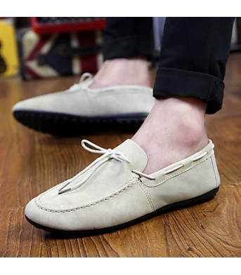 Men's Shoes Outdoor/Casual Loafers Black/Gray/Beige  