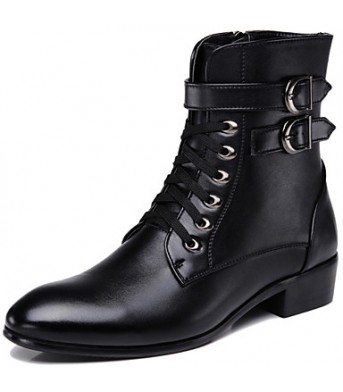 Shoes Office  Career / Party  Evening / Casual Synthetic Boots Black  