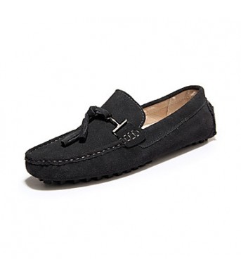 Leather Office & Career / Casual Loafers Office & Career / Casual Flat Heel Yellow / Gray / Navy  