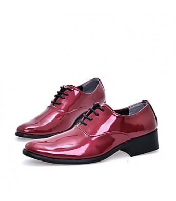 Men's Shoes Wedding / Party & Evening / Casual Oxfords Blue / Red / Orange / Burgundy  