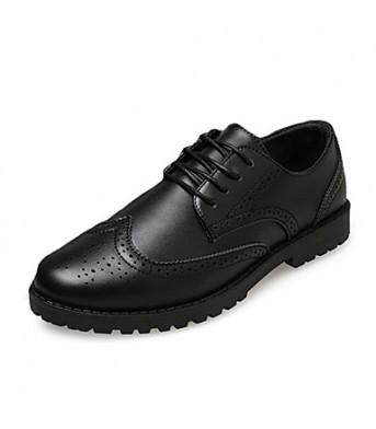 Men's Shoes Casual PU Oxfords Black / White  