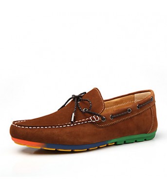 Men's Shoes Casual Suede Boat Shoes Blue/Brown/Gray/Burgundy  