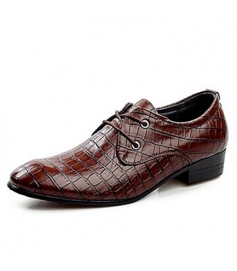 Men's Shoes Libo New Fashion Hot Sale Office & Career / Casual Leather Comfort Oxfords Black / Brown  