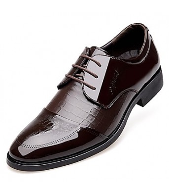 Men's Shoes   2016 New Style Hot Sale Office & Career / Casual Patent Leather Oxfords Black / Brown  