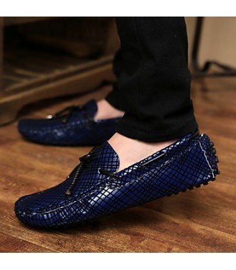 Men's Shoes Casual  Boat Shoes Black/Blue  