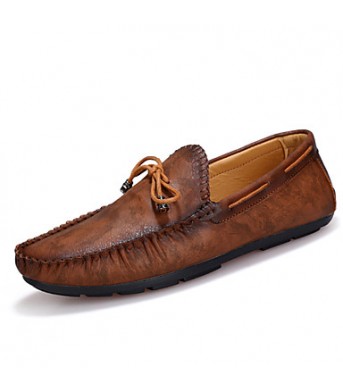 Men's Shoes Casual Boat Shoes Brown / Navy  